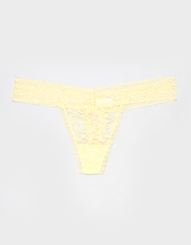 FULL TILT Allover Lace Thong image number 0