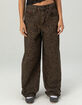 BDG Urban Outfitters Logan Buckle Leopard Baggy Barrel Womens Jeans image number 2