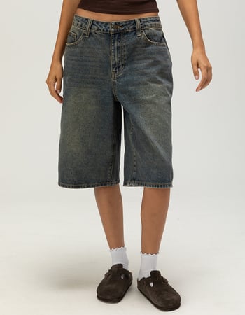 RSQ Womens Low Rise Baggy Jorts Alternative Image