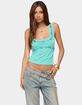 EDIKTED Isiadora Beaded Scoop Neck Tank Top image number 1