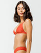 FULL TILT Fixed Triangle Burnt Red Bikini Top image number 2