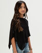 FULL TILT Girls Crop Poncho  image number 3