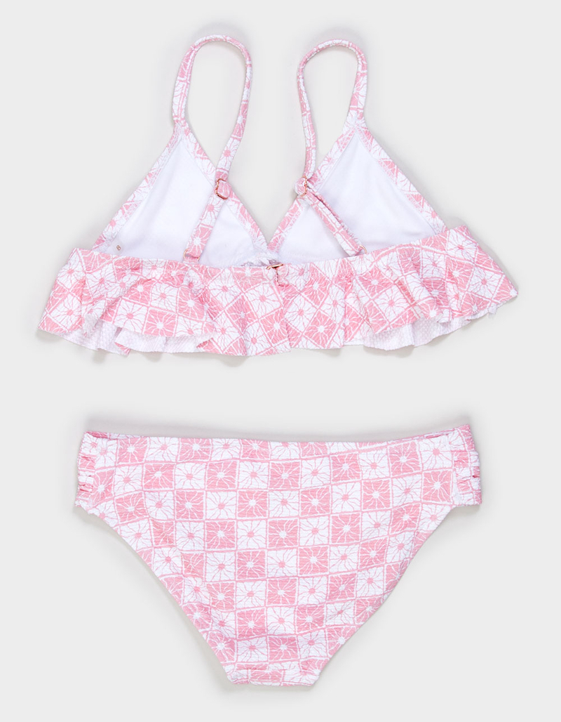 RAISINS Beach Check Girls Bralette Bikini Set image number 1