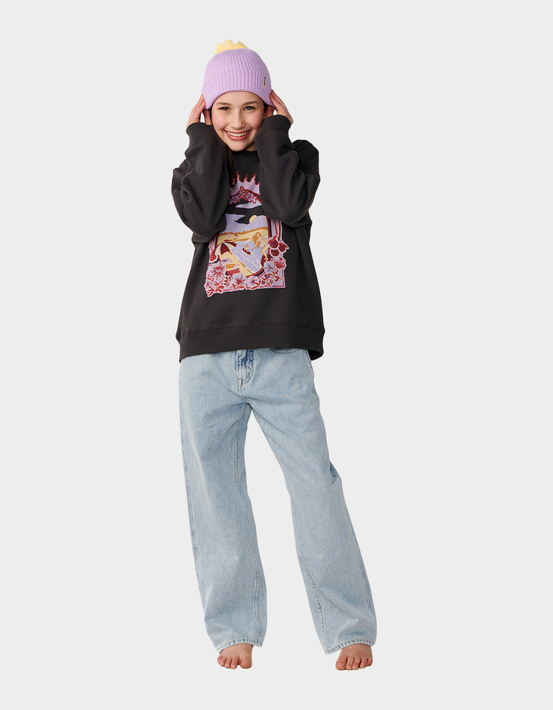 RIP CURL Costa Del Sol Girls Crewneck Sweatshirt image number 2