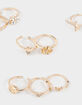 FULL TILT 9 Pack Butterfly/Rose/Pearl Dainty Rings image number 2