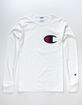 CHAMPION C Applique Logo White Mens T-Shirt image number 1