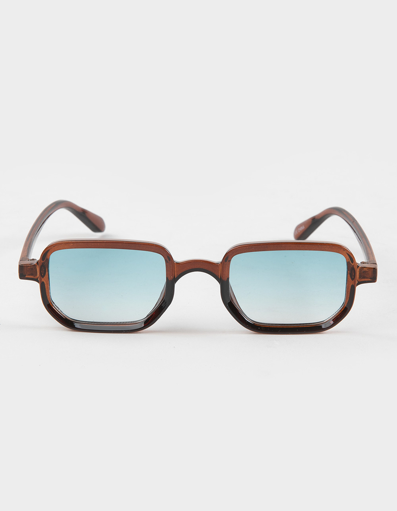 RSQ Thin Square Translucent Sunglasses image number 1