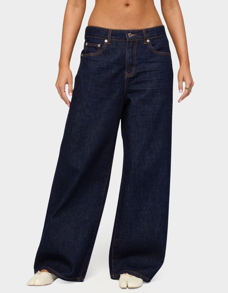 EDIKTED Juanita Low Rise Baggy Jeans image number 0