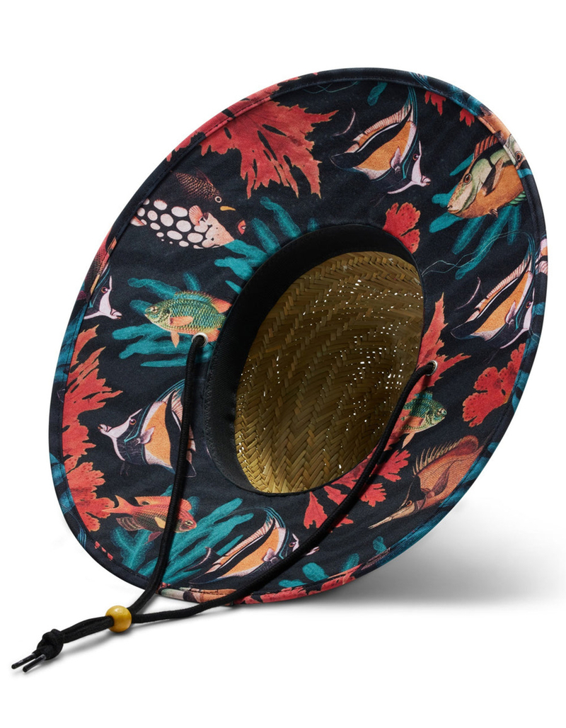 HEMLOCK HAT CO. Finley Kids Straw Lifeguard Hat image number 1