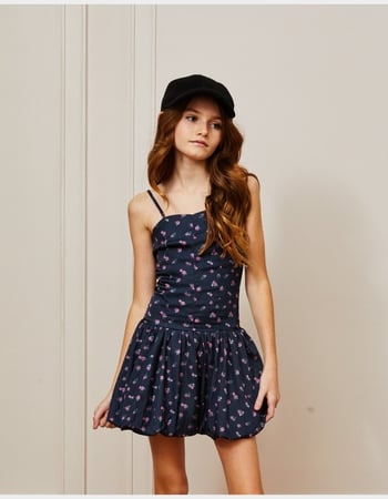 THEME NYC Bailey Satin Ballet Girls Dress Primary Image
