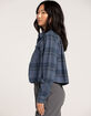 SALTY CREW Stay Golden Womens Crop Flannel image number 2