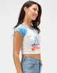ROXY Paraiso Womens Raglan Baby Tee image number 3