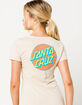 SANTA CRUZ Other Dot Cream Womens Tee image number 1
