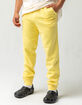 RSQ Fleece Mens Light Yellow Jogger Sweatpants image number 1