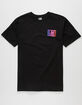 LOSER MACHINE Psyched Mens Black T-Shirt image number 2