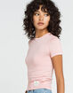 BDG Urban Outfitters Washed Womens Rose Baby Tee image number 2