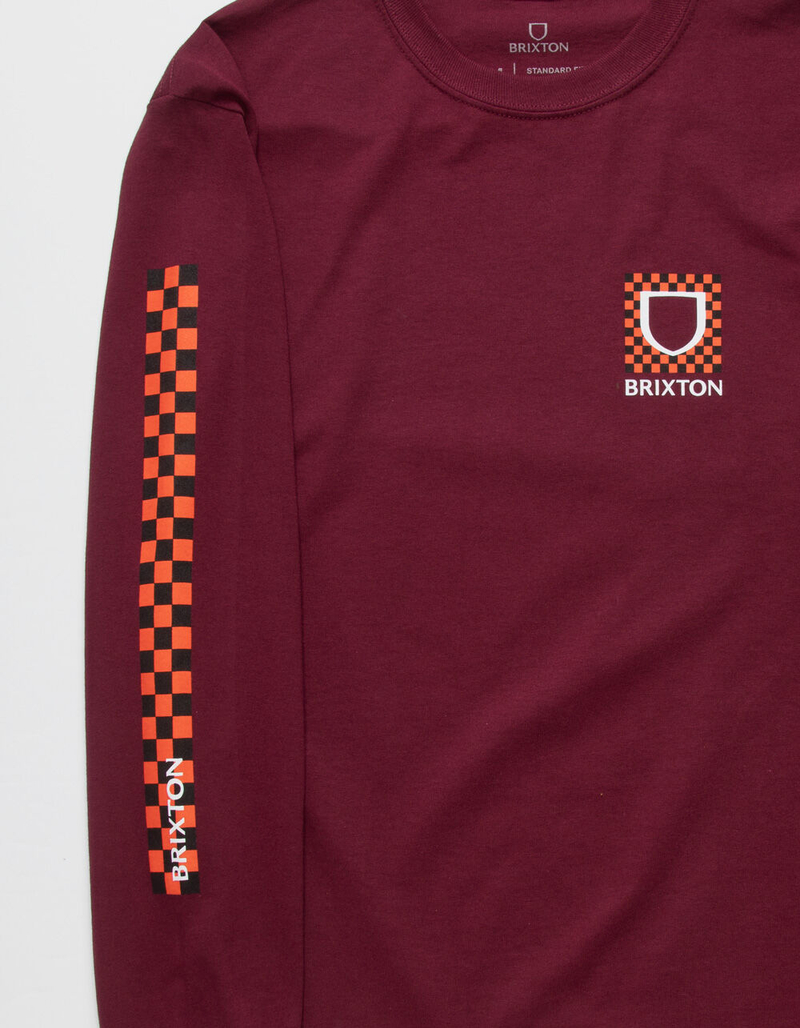 BRIXTON Beta Checkers Mens T-Shirt image number 2