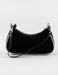 VON DUTCH Rhinestone Velvet Shoulder Bag image number 4