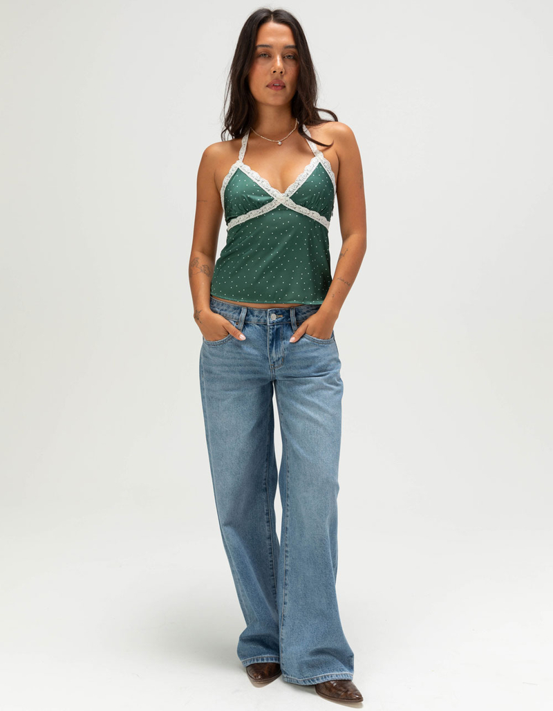 NECTAR CLOTHING Polka Dot Womens Halter Top image number 1