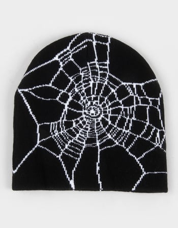 Spider Web Skully Beanie Alternative Image