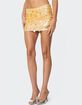 EDIKTED Sabina Low-Rise Sequin Mini Skirt image number 3