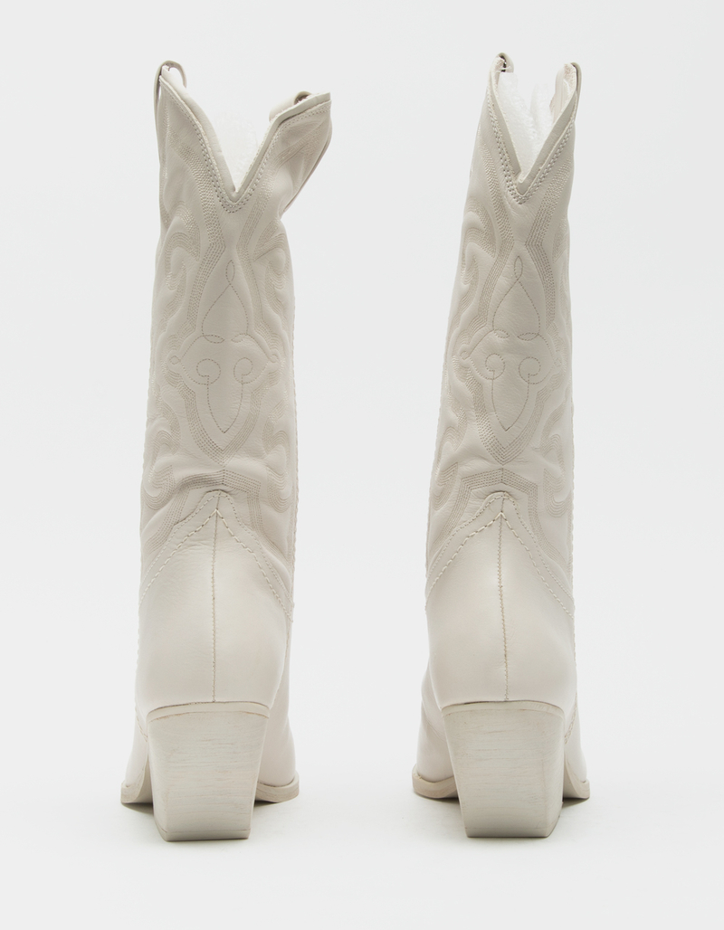 STEVE MADDEN Womens West Leather Western Boots image number 3