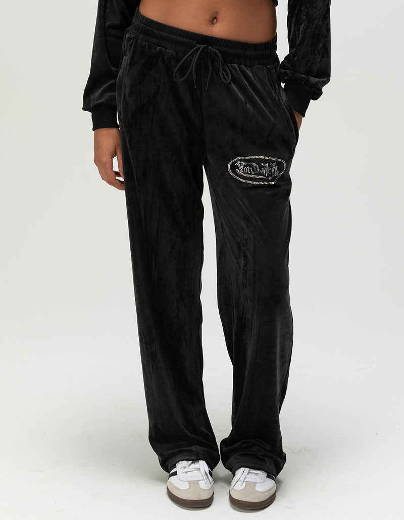 VON DUTCH Crushed Velour Womens Sweatpants image number 2