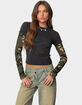 EDIKTED Camo Layered Long Sleeve Tee image number 1