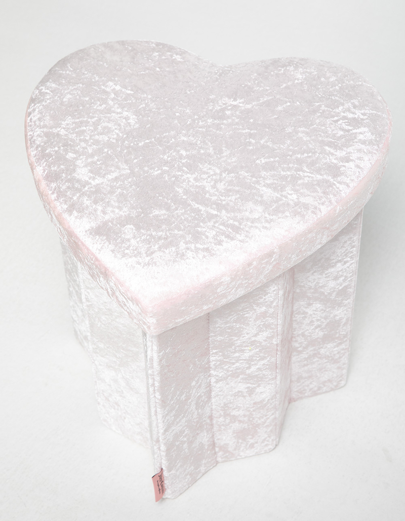 JUICY COUTURE Lidded Collapsible Heart Shaped Storage Cube image number 5