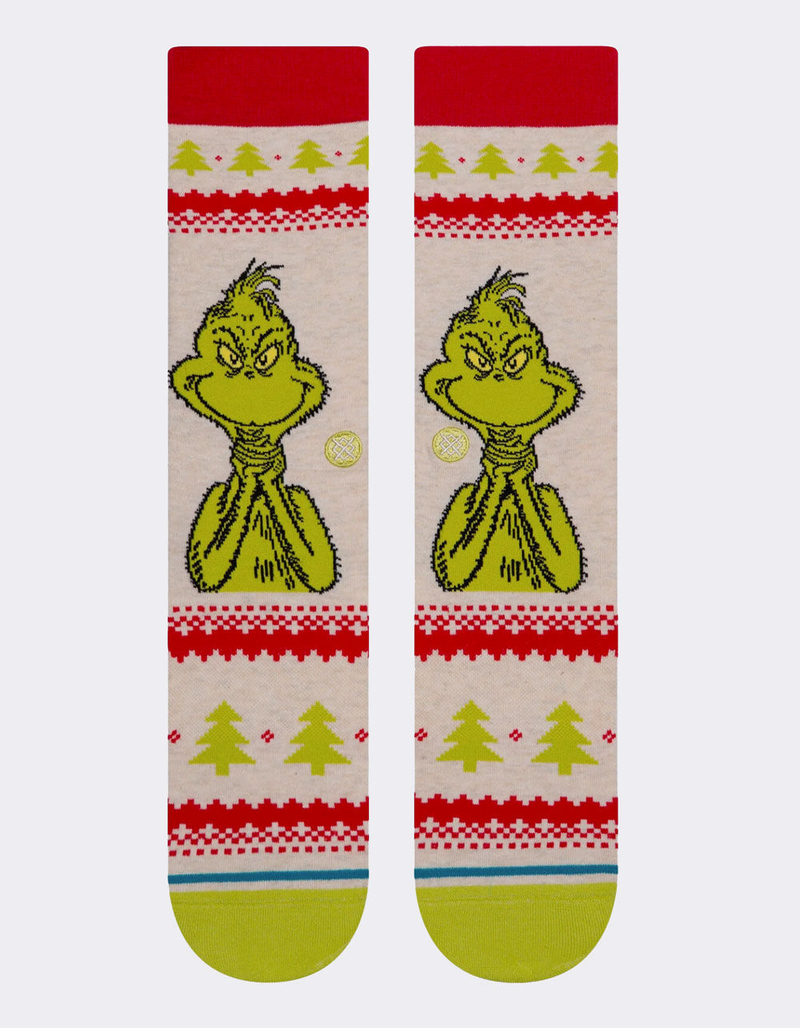 STANCE Grinch Sweater Mens Crew Socks image number 1