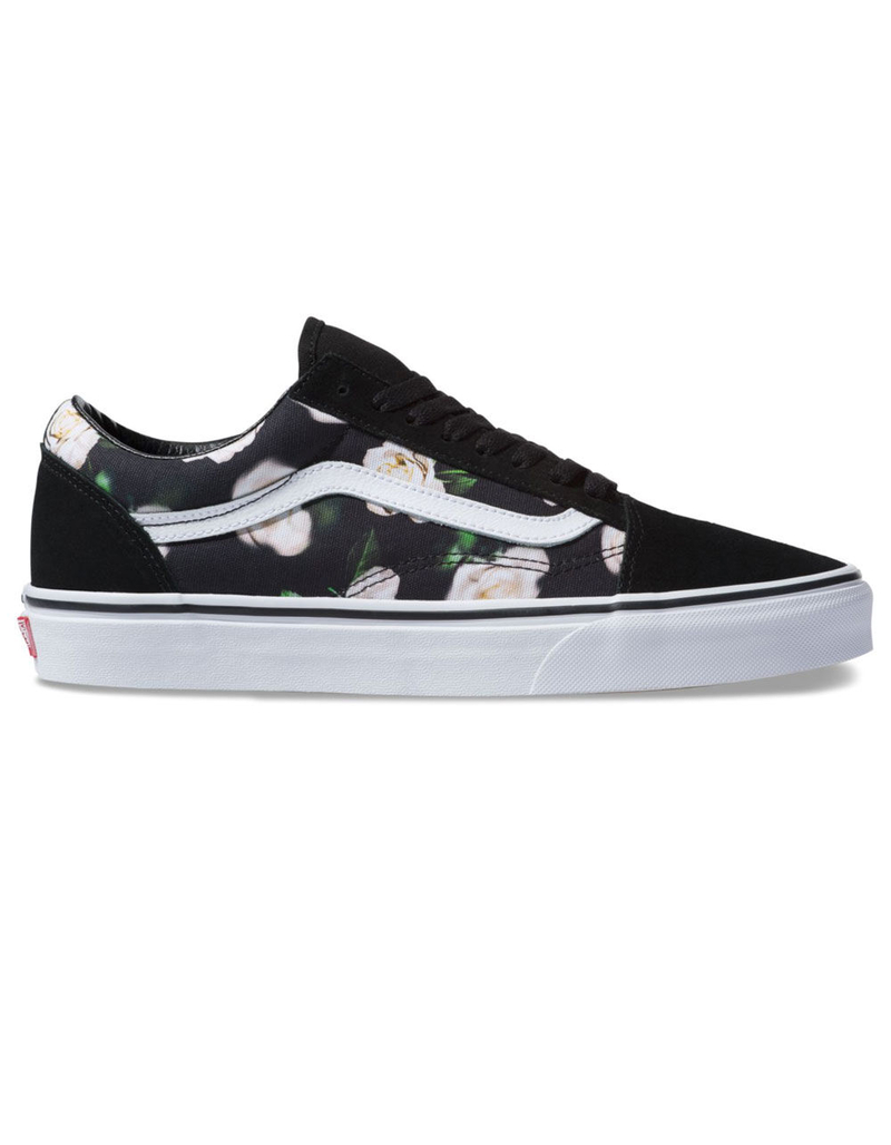 VANS Romantic Floral Old Skool Black & True White Womens Shoes image number 3