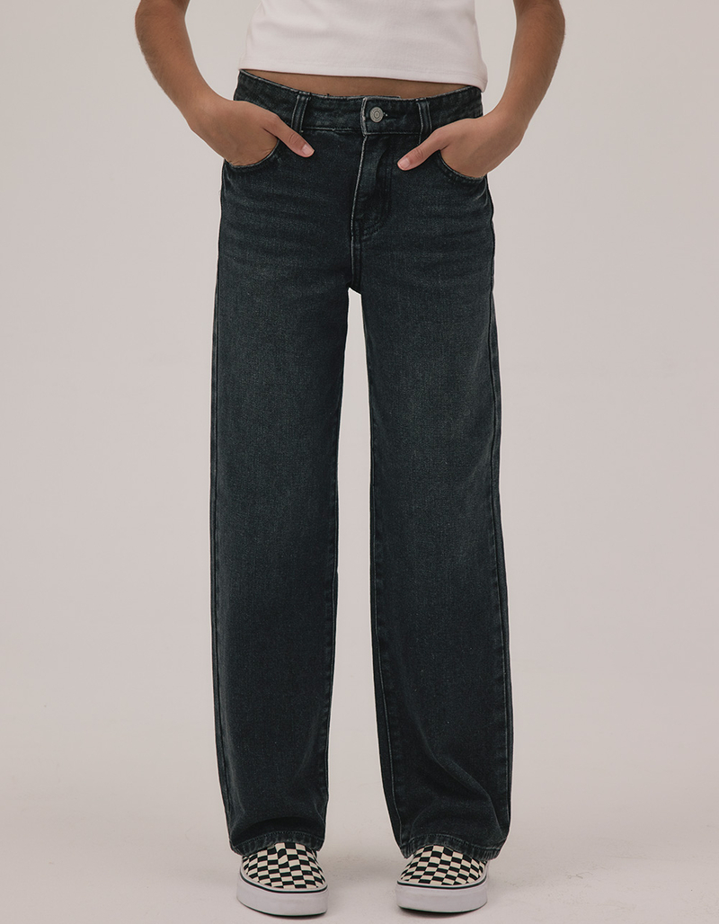 RSQ Girls High Rise Wide Leg Jeans image number 1