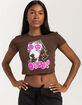 OBEY Peace Eyes Womens Fitted Crop Tee image number 1