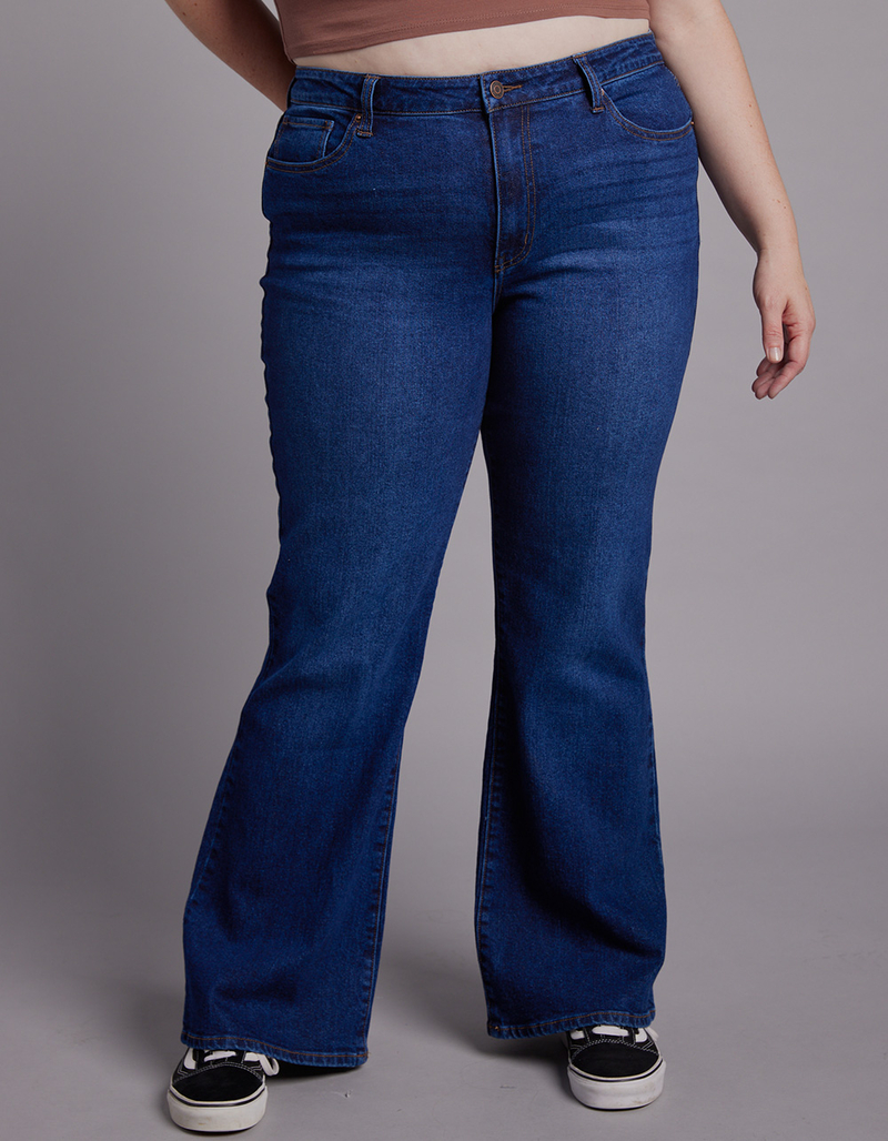 RSQ Womens High Rise Flare Jeans image number 5