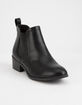 CITY CLASSIFIED Chelsea Black Womens Booties image number 1