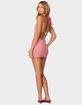EDIKTED Candy Cane Backless Halter Mini Dress image number 2