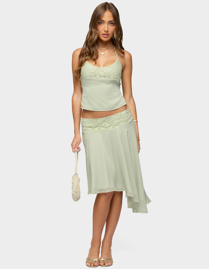 EDIKTED Evia Lacey Backless Halter Top image number 4