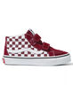 VANS Checkerboard Sk8-Mid Reissue Kids Velcro Shoes image number 2
