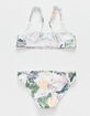 ROXY Lovely Senorita Girls White Combo Bralette Bikini Set image number 2