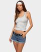 EDIKTED Alethea Striped Scoop Neck Tank Top image number 2