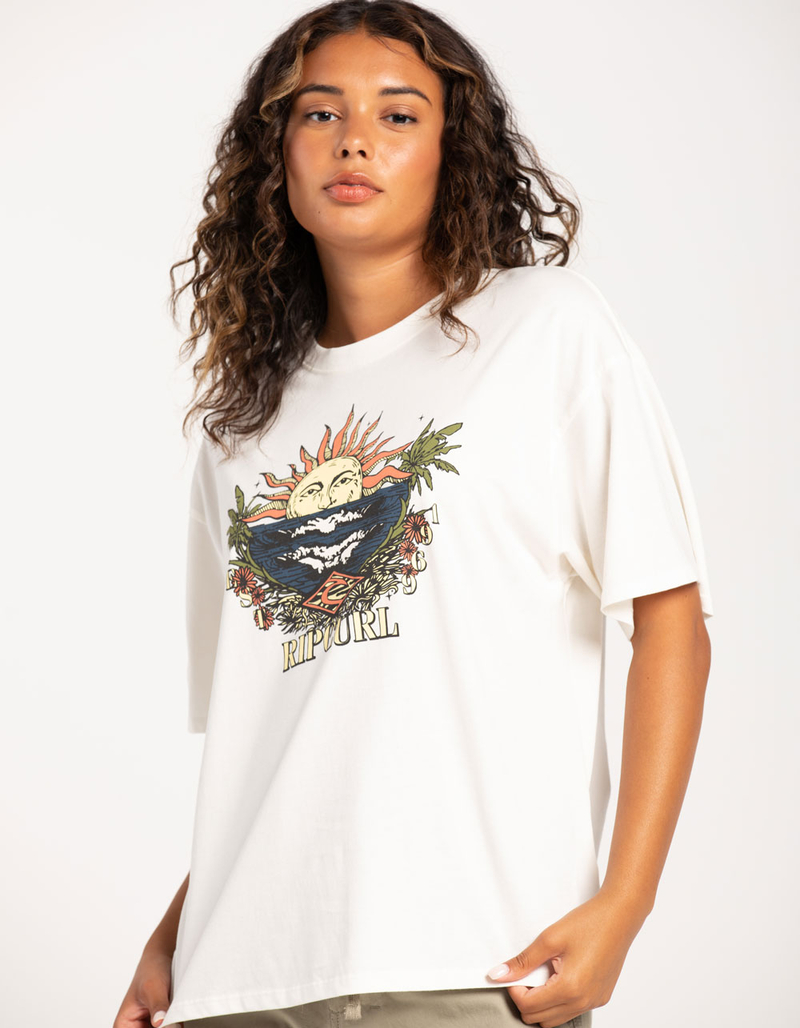 RIP CURL Shorebreak Heritage Womens Oversized Tee image number 0