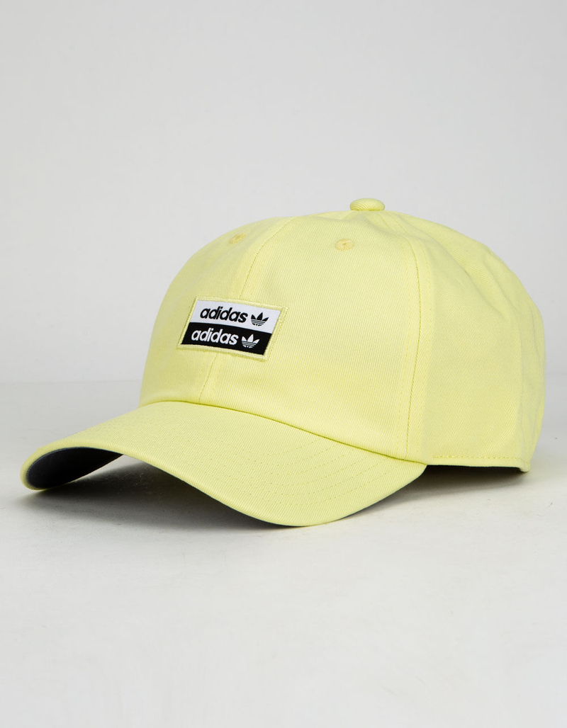 ADIDAS Stacked Forum Ice Yellow Mens Strapback Hat image number 0