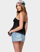 EDIKTED Sheer Chiffon Babydoll Halter Top image number 3