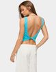 EDIKTED Rondah Twisted Backless Top image number 3