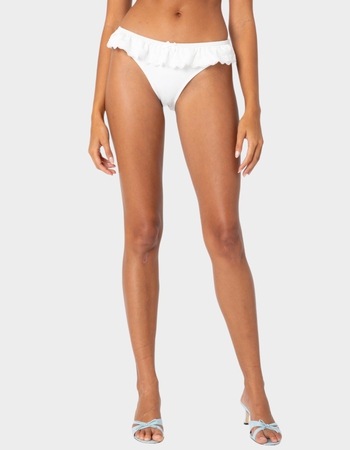 EDIKTED Lacey Ruffled Bikini Bottom Primary Image