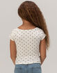 RSQ Girls Polka Dot Off The Shoulder Top image number 4