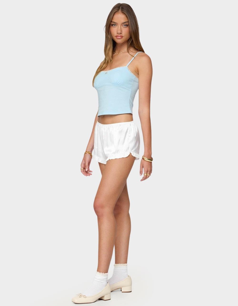 EDIKTED Jovana Lace Trim Tank Top image number 3