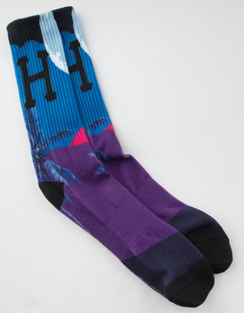 HUF Mirage Mens Crew Socks image number 0