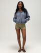 MALIBU SKYYE Flowers Womens Zip-Up Hoodie image number 4