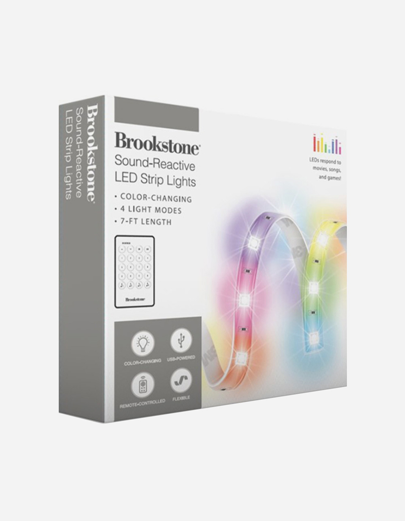 BROOKSTONE Sound-Reactive LED Strip Lights image number 0